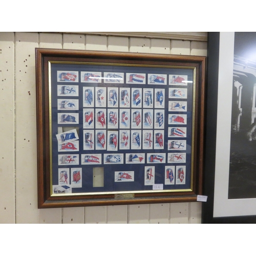 15A - Framed Cigarette Cards 