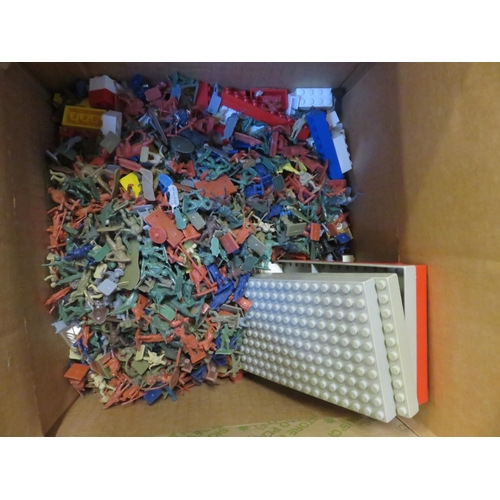 375 - Box of Lego and Toy Soldiers