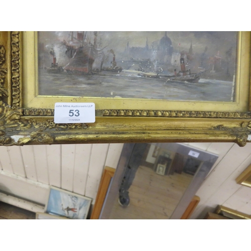 53 - Gilt Framed Oil Painting 