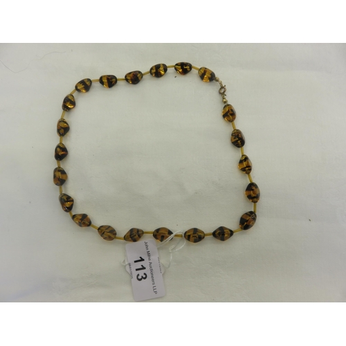 113 - String of Amber Style Beads