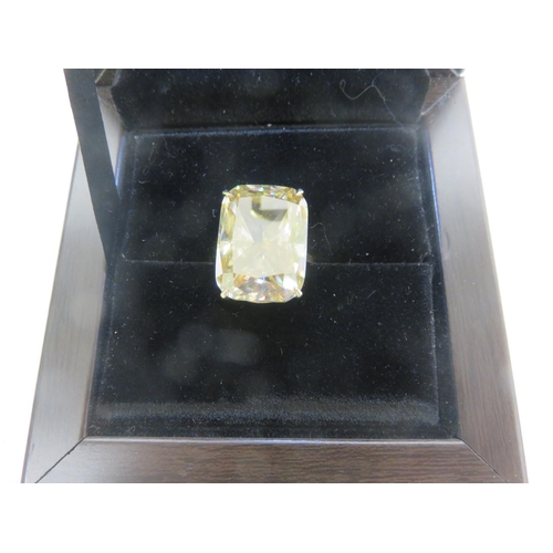 117 - 14k Yellow Gold Moissanite Ring