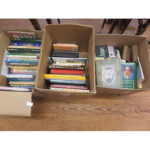 384 - Three Boxes of Reference Books on Antiques