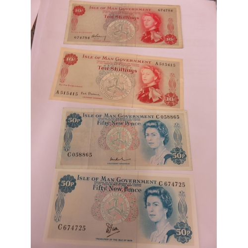 78 - Mixed Group of 1960's/70's Isle of Man Bank Notes, 1 x £20, 1 x £10, 2 x £5, 9 x £1, 4 x 50p. 2 x 10... 