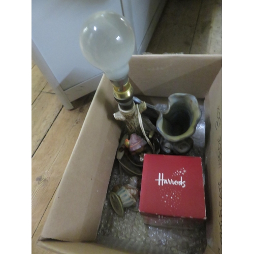 231 - Hummel Lamp, Bulb, Vase and Beatrix Potter Figure