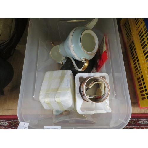 233 - Aynsley Tea Set, Cards, Paperweight