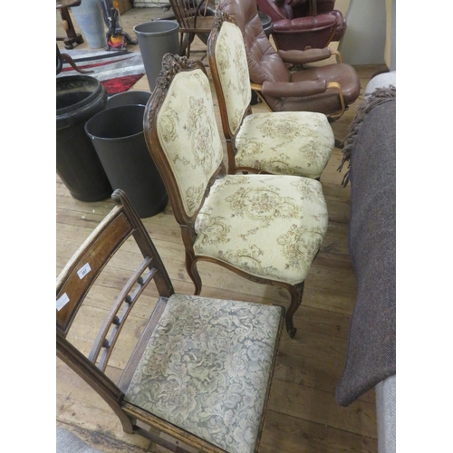 357 - Three Upholstered Bedroom Chairs