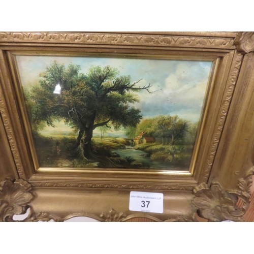 37 - Small Gilt Framed Oil Painting 