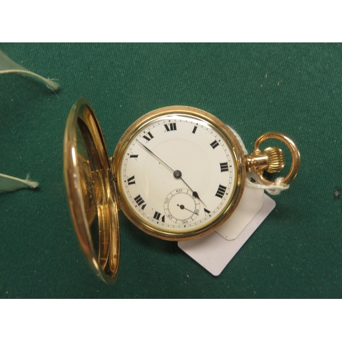 79 - Gilt Metal Full Hunter Pocket Watch