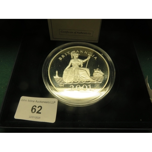 62 - .925 Silver 5oz Britannia Medal