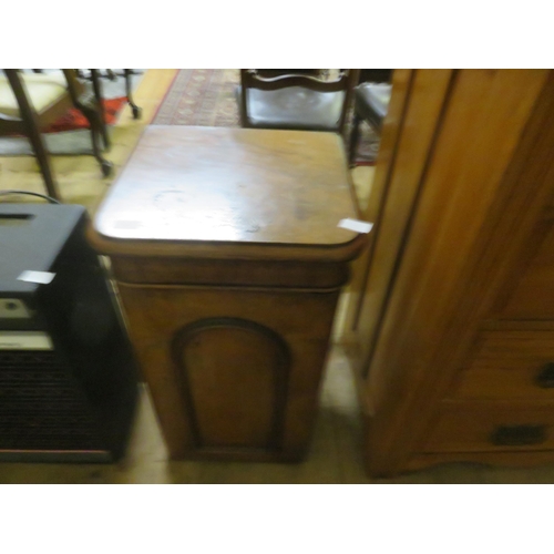 385 - Victorian Walnut Bedside Cabinet