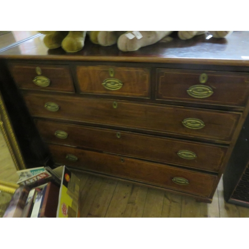 387 - Georgian Inlaid Mahogany Chest of Drawers