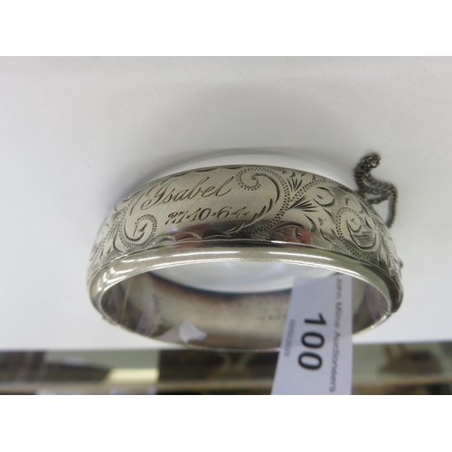 100 - Silver Bangle