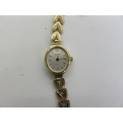 103 - Ladies 9ct. Gold Accurist Wrist Watch