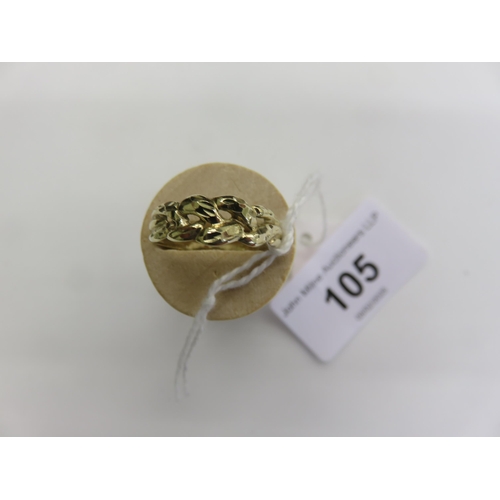 105 - 9ct. Gold Band, 1.18 grams