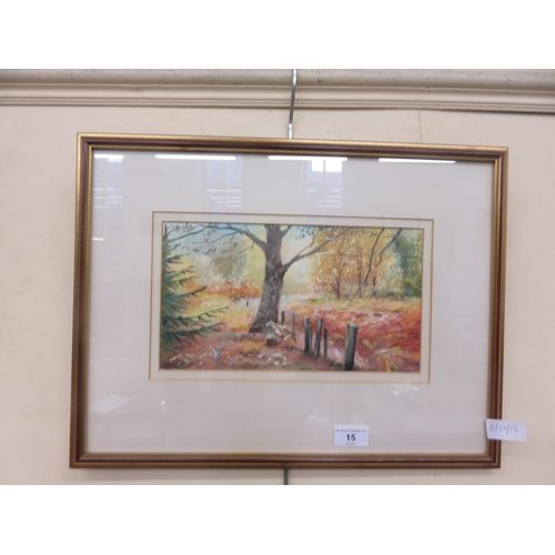 15 - Framed Watercolour 