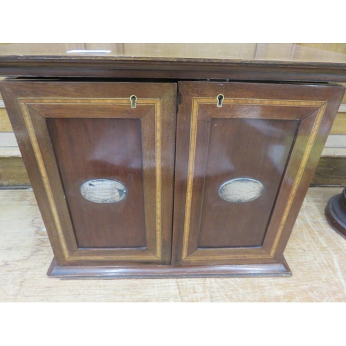 254 - Inlaid Mahogany Smokers Cabinet