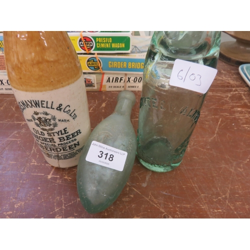 318 - Three Antique Bottles