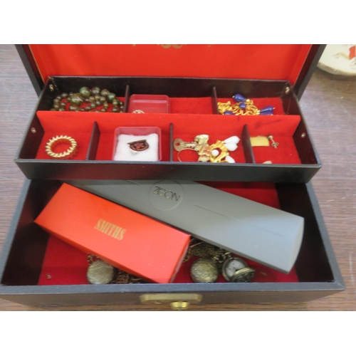 328 - Jewellery Case with lot of Watches and Jewellery