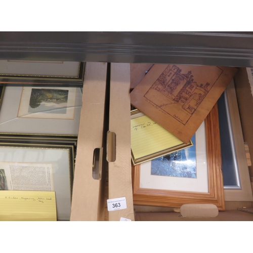 363 - Box Engravings and Prints Mainly Scenes From Shropshire and Other English Scenes