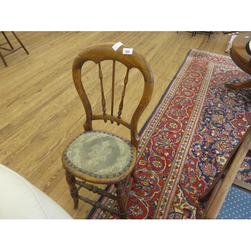 369 - Single Harp Back Stool