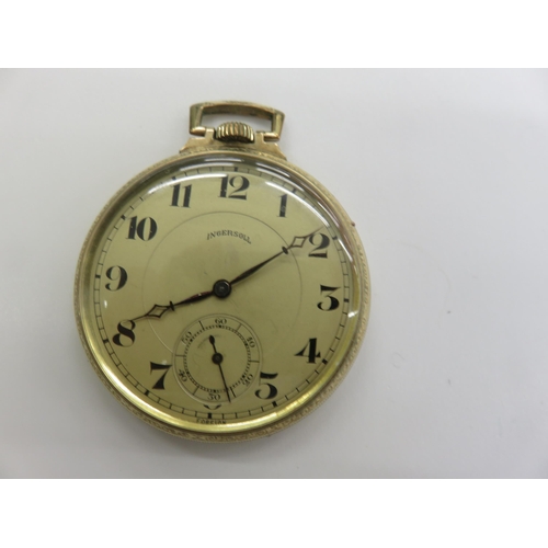 93 - Art Deco Roller Gold Pocket Watch