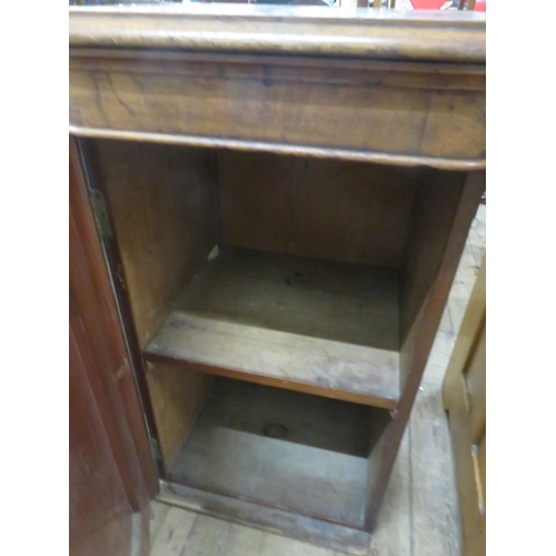 385 - Victorian Walnut Bedside Cabinet