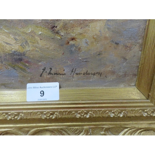 9 - Framed Oil Painting 