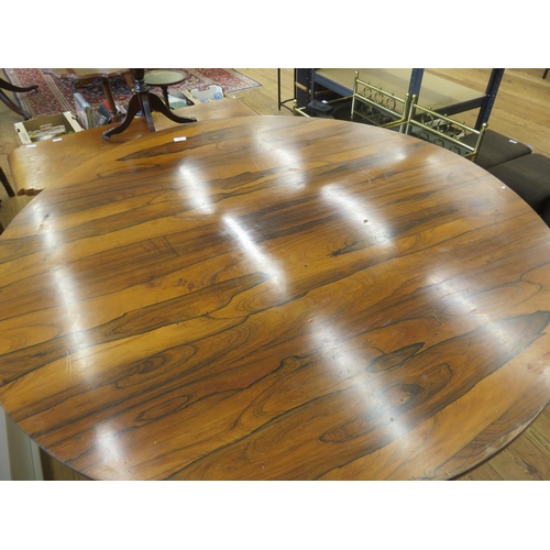 379 - Victorian Circle Rosewood Snap Top Breakfast Table