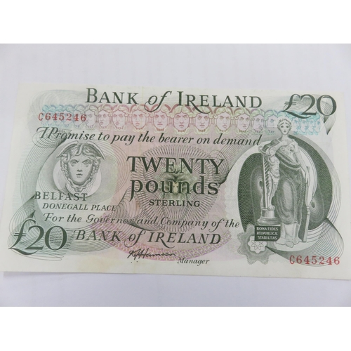 157 - 1980's Bank of Ireland £20 note