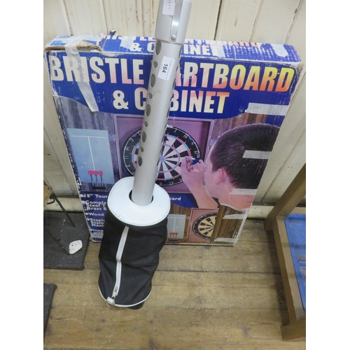 164 - Boxed Cased Dart Board and Golf Ball Collector