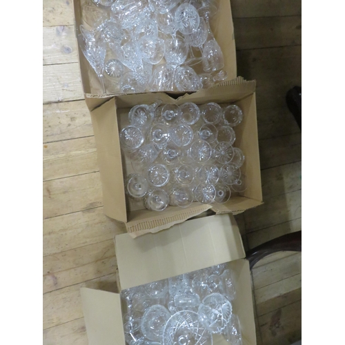 247 - Three boxes of Crystal Glasses