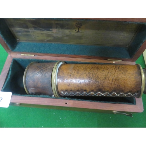 262 - Stanley of London 1885 Cased Telescope