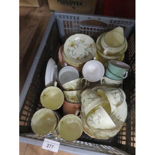 277 - Box of Mixed Tea Ware