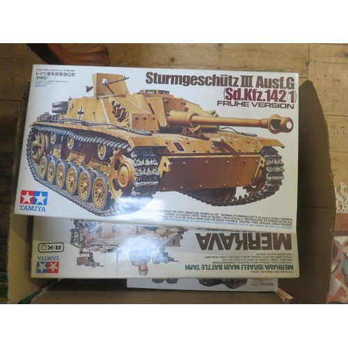 297 - Box of Tank Model Kits