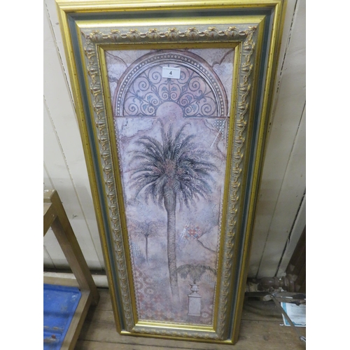 4 - Pair of Gilt Framed Prints - Palm Trees