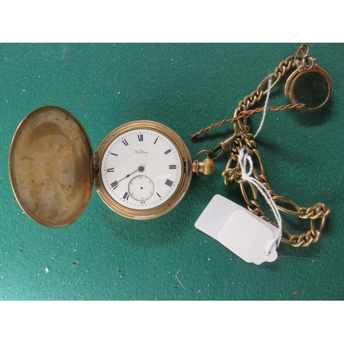 65 - Waltham Gold Plated Pocket Watch on chain