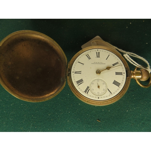 68 - Waltham Gold Plated Pocket Watch