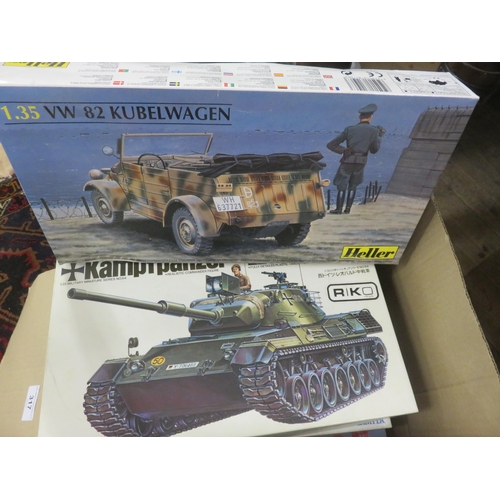 317 - Box of Tank Model Kits