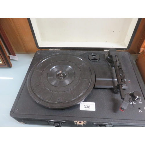 338 - Cased Record Player