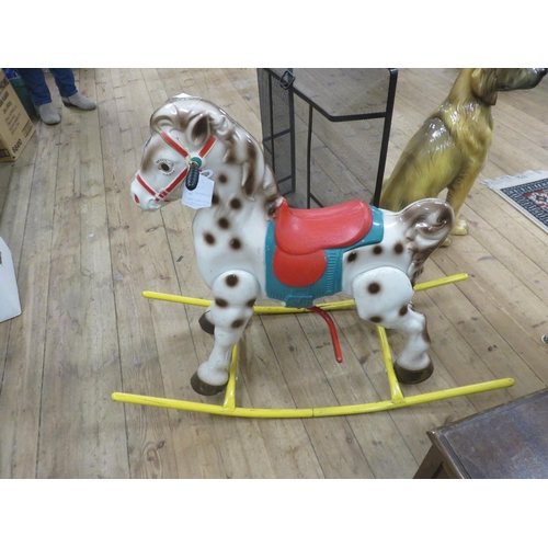 419 - Metal Rocking Horse