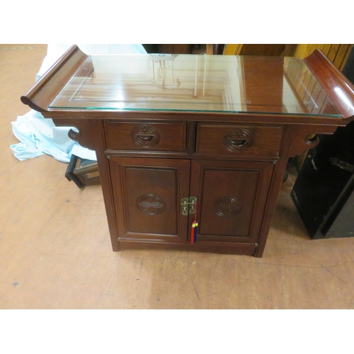 421 - Eastern style two drawer cabinet/Altar Table