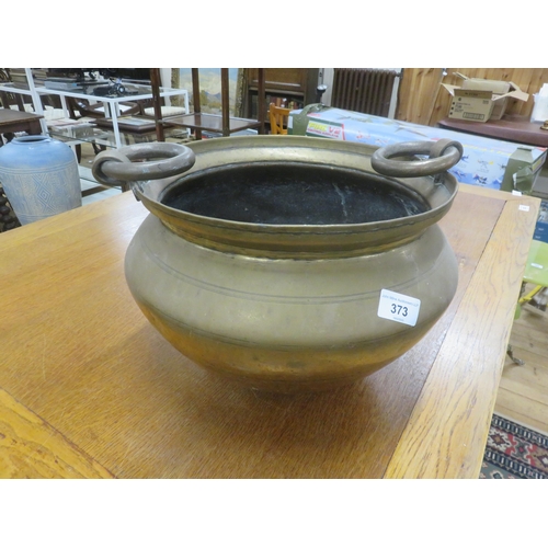 373 - Brass Two Handled Planter