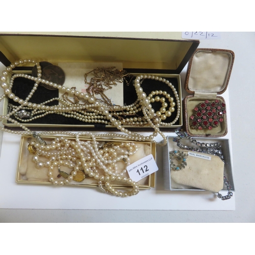 112 - Quantity of Pearls and Jewellery