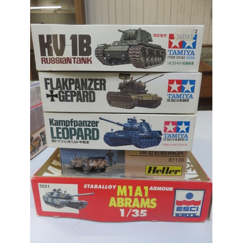 317 - Box of Tank Model Kits