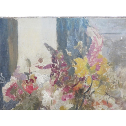 6 - Unframed Oil Painting - Still Life, Vase of Flowers - Anne Redpath - 70cm x 51cm