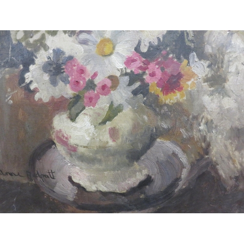 6 - Unframed Oil Painting - Still Life, Vase of Flowers - Anne Redpath - 70cm x 51cm