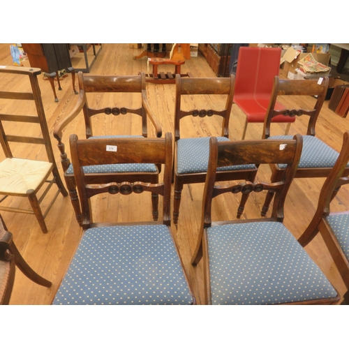 376 - Set of six Mahogany framed Dining Chairs