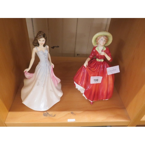 199 - Two Royal Doulton Lady Figures