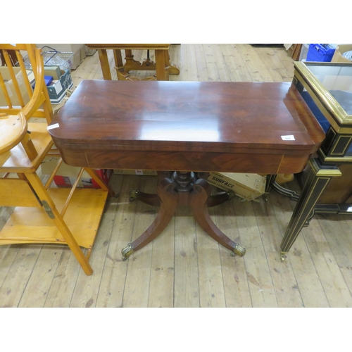 424 - Edwardian Lift Over Mahogany Card Table