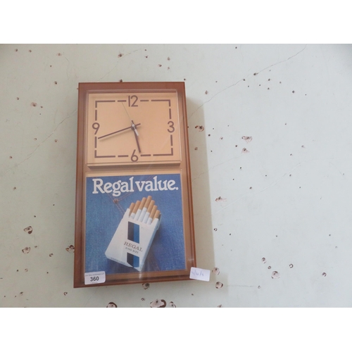 Advertising Wall Clock, Regal Value